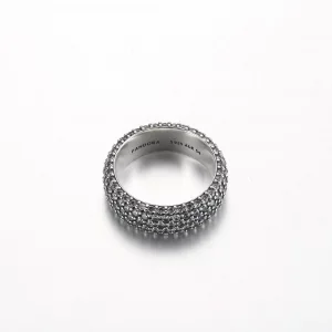 Pandora Timeless Pavé Trzyrzędowy Pierścionek - 192634C01