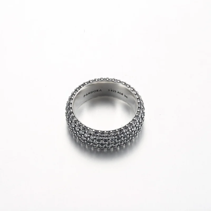 (zdjęcie do) Pandora Timeless Pavé Trzyrzędowy Pierścionek - 192634C01 - Wyświetl 3