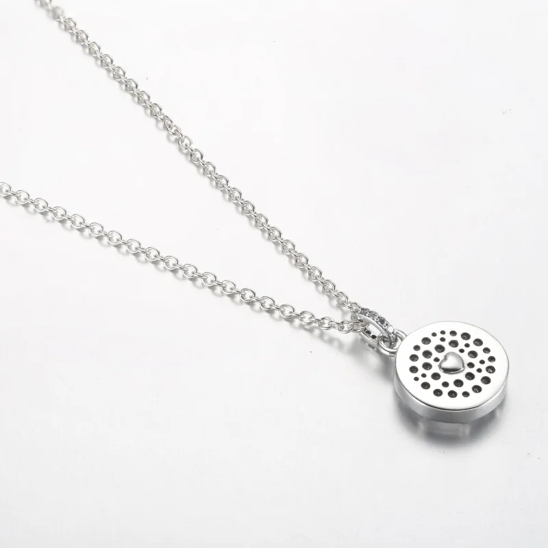 (zdjęcie do) Pandora Uwielbiam Cię srebrny naszyjnik z zawieszką - 392599C01 - Wyświetl 3