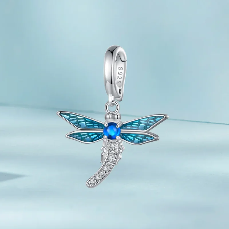 (zdjęcie do) Biżuteria w stylu Pandora z zawieszką w kształcie ważki - SCC2569 - Wyświetl 2