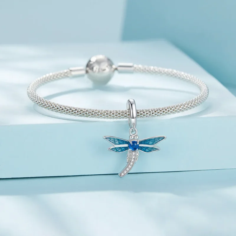 (zdjęcie do) Biżuteria w stylu Pandora z zawieszką w kształcie ważki - SCC2569 - Wyświetl 4