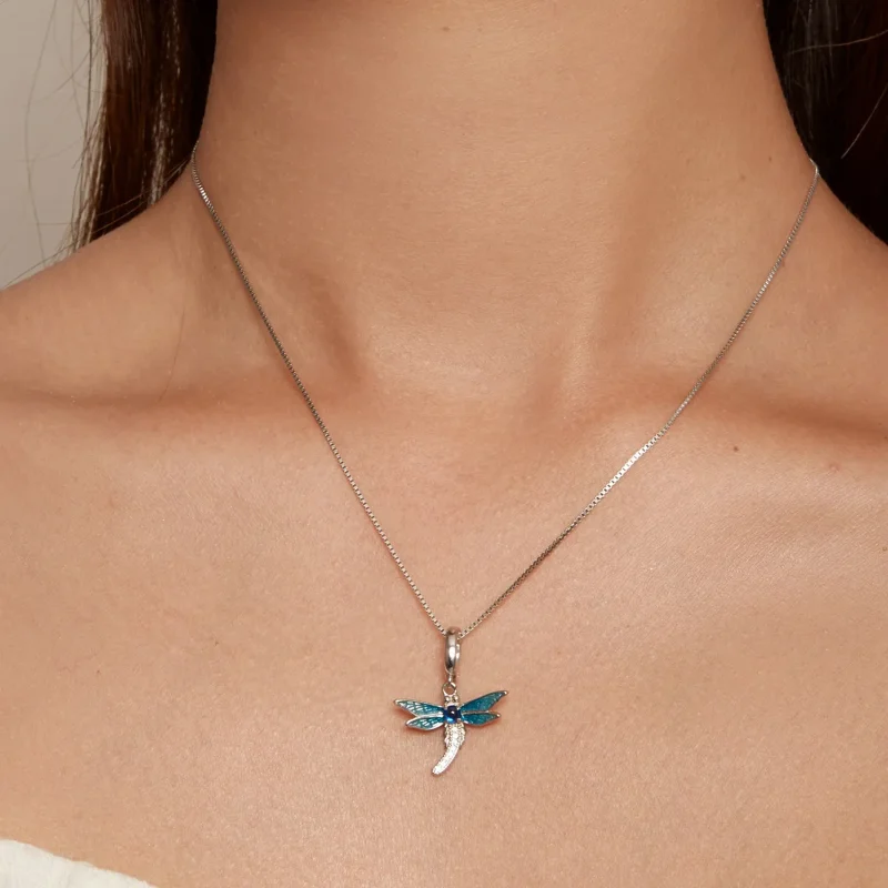 (zdjęcie do) Biżuteria w stylu Pandora z zawieszką w kształcie ważki - SCC2569 - Wyświetl 6