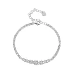 Bransoletka z moissanitem w stylu Pandora (jedno certyfikat) - MSB008