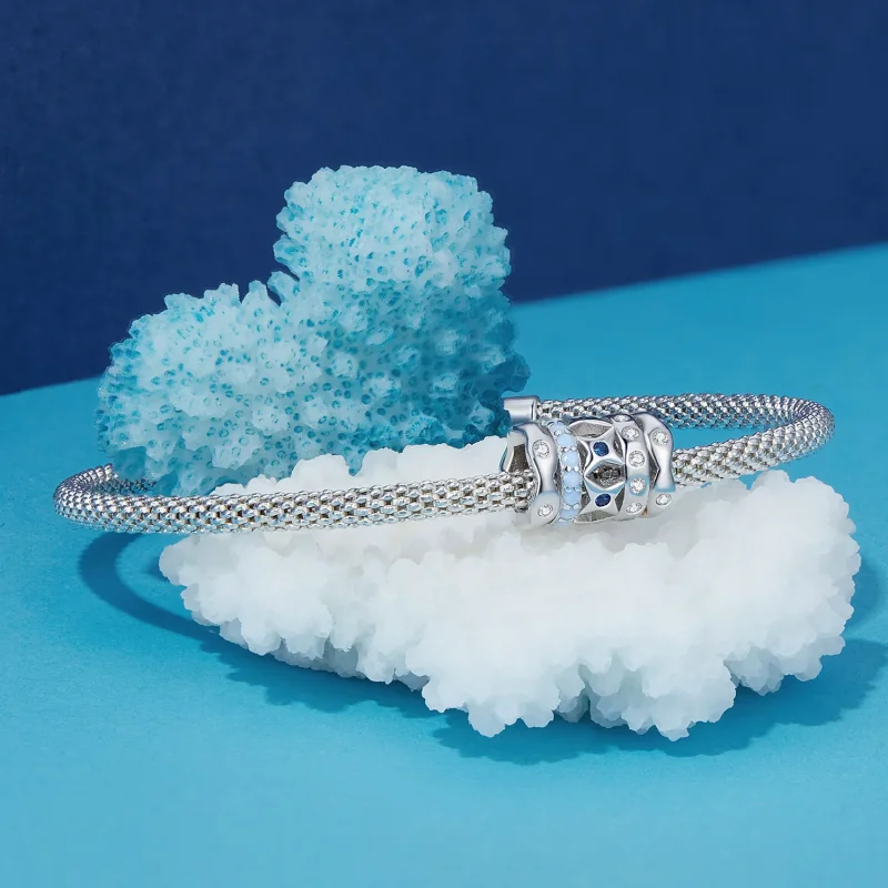 (zdjęcie do) Charm Pandora w stylu niebieskiej gwiazdy - BSC919 - Wyświetl 5
