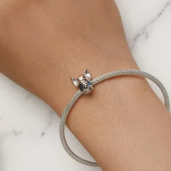 Charm w stylu Pandora z francuskim buldogiem - SCC2588