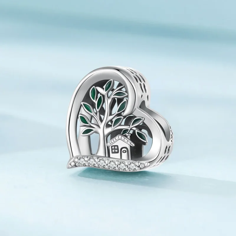 (zdjęcie do) Charm w stylu Pandora z motywem drzewa genealogicznego - SCC2624 - Wyświetl 2