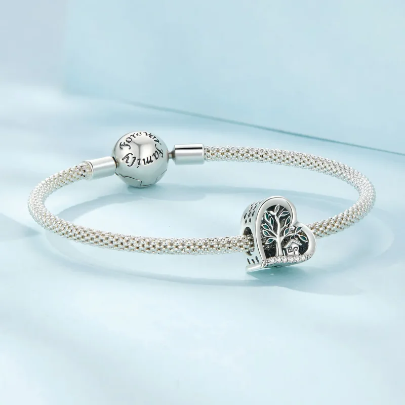(zdjęcie do) Charm w stylu Pandora z motywem drzewa genealogicznego - SCC2624 - Wyświetl 5