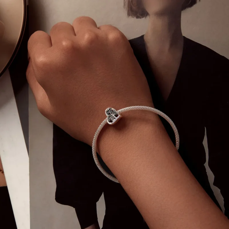 (zdjęcie do) Charm w stylu Pandora z motywem drzewa genealogicznego - SCC2624 - Wyświetl 6