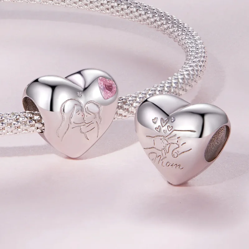 (zdjęcie do) Charm w stylu Pandora z motywem macierzyństwa - BSC827 - Wyświetl 4