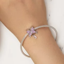 Charm w stylu Pandora z motywem motyla - SCC2543