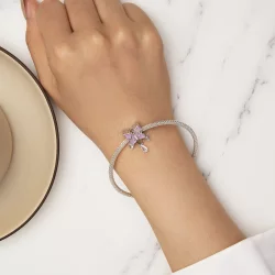 Charm w stylu Pandora z motywem motyla - SCC2543