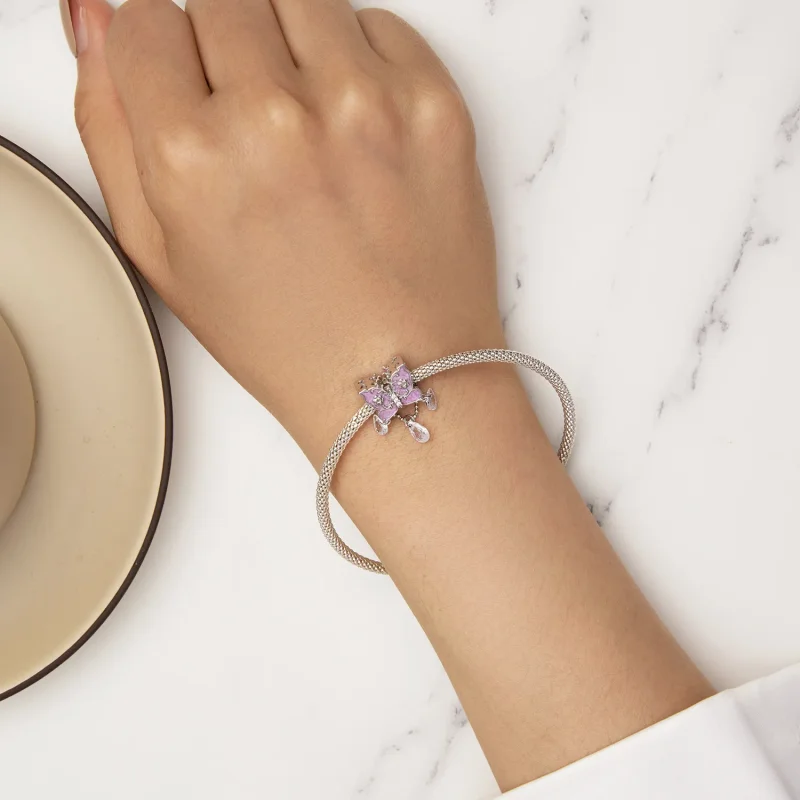 (zdjęcie do) Charm w stylu Pandora z motywem motyla - SCC2543 - Wyświetl 6