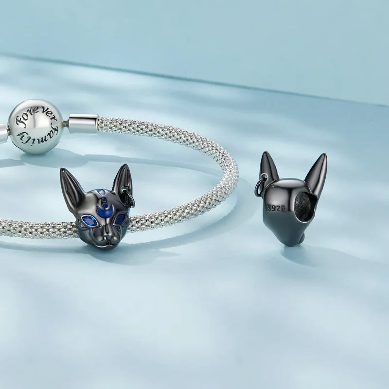 (zdjęcie do) Charm w stylu Pandory przedstawiający egipskiego boga-kota - SCC2592 - Wyświetl 4