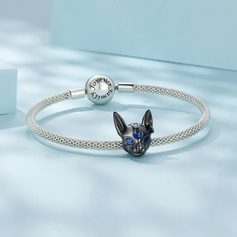 (zdjęcie do) Charm w stylu Pandory przedstawiający egipskiego boga-kota - SCC2592 - Wyświetl 5