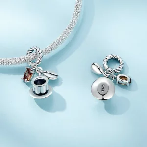 Kawowa zawieszka Pandora Style – SCC2467