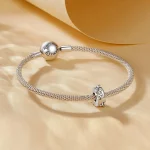 Klips w stylu Pandora z dziką chryzantemą - SCC2574