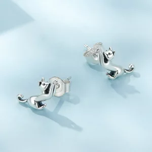 Kocie kolczyki Pandora Style - SCE1630