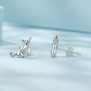 Kocie kolczyki Pandora Style - SCE1630