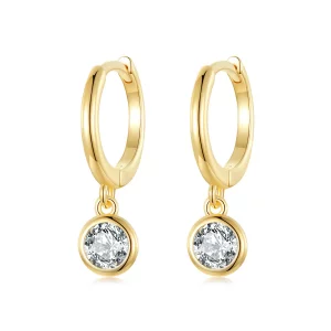 Kolczyki Pandora Style Circle Zirconia Hoop - SCE830-B