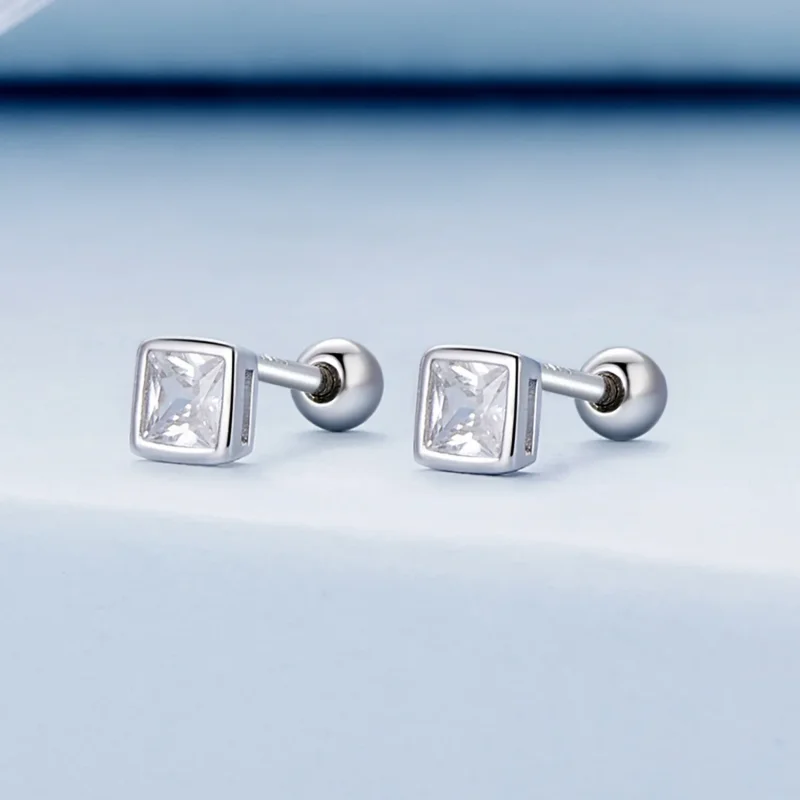 (zdjęcie do) Kolczyki w kształcie mini cyrkonii Pandora Style – BSE885-S - Wyświetl 2