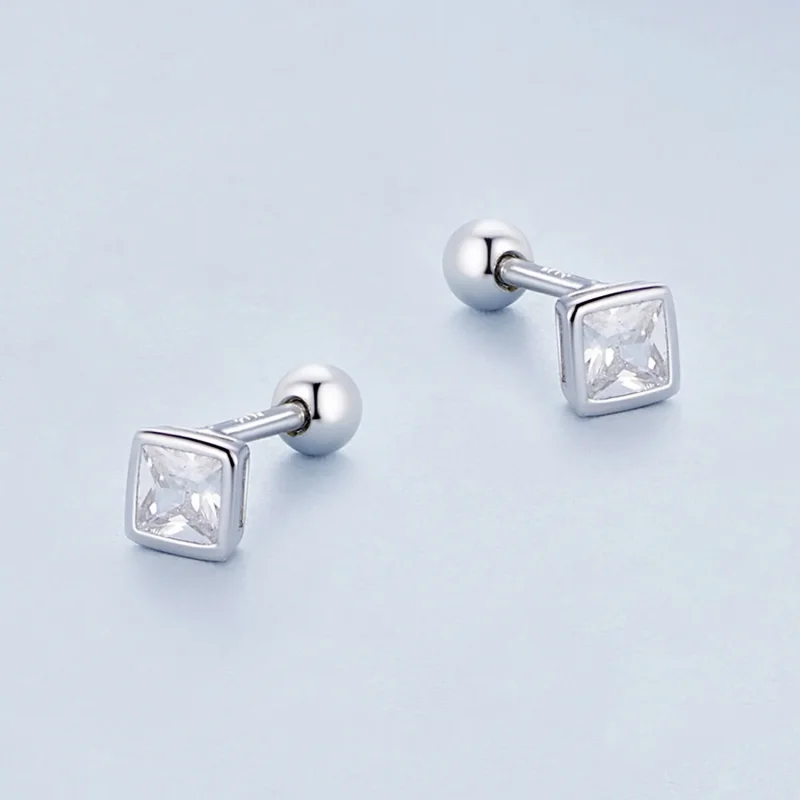 (zdjęcie do) Kolczyki w kształcie mini cyrkonii Pandora Style – BSE885-S - Wyświetl 3