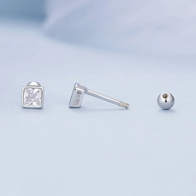 (zdjęcie do) Kolczyki w kształcie mini cyrkonii Pandora Style – BSE885-S - Wyświetl 4