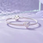 Kwiatek bransoletki w stylu Pandora - SCC2585