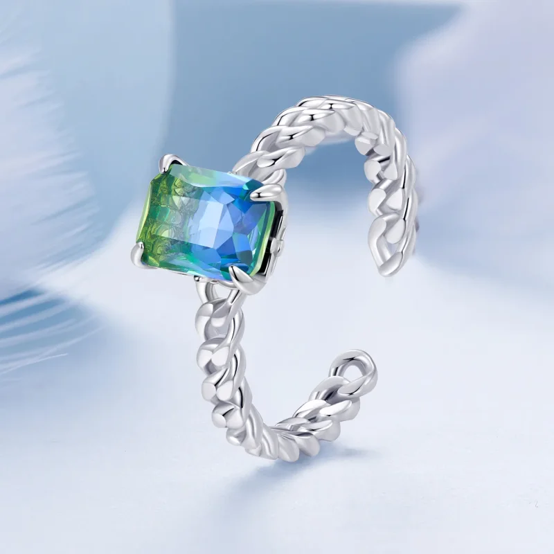 (zdjęcie do) Pandora Styl Łańcuchowy Otwarty Pierścień - BSR476-E - Wyświetl 2