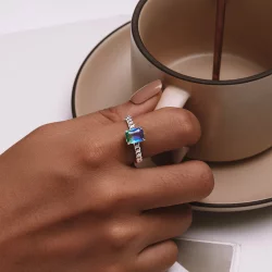 Pandora Styl Łańcuchowy Otwarty Pierścień - BSR476-E
