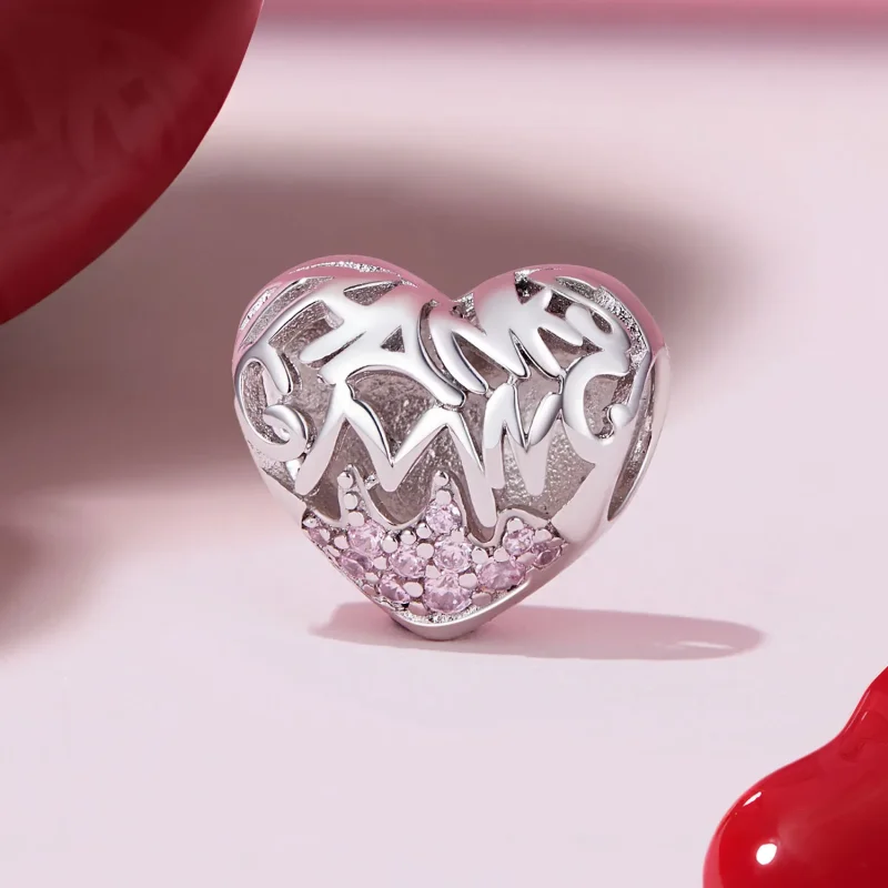 (zdjęcie do) Pandora Styl Amulet Serca na Święto Dziękczynienia - BSC923 - Wyświetl 2