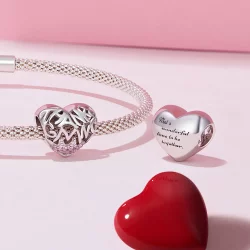 Pandora Styl Amulet Serca na Święto Dziękczynienia - BSC923