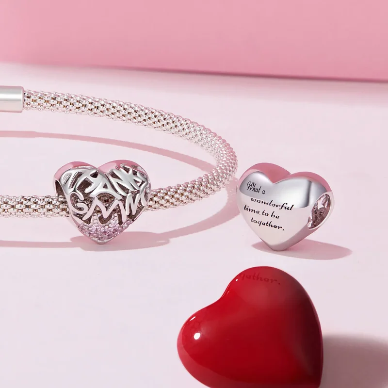 (zdjęcie do) Pandora Styl Amulet Serca na Święto Dziękczynienia - BSC923 - Wyświetl 4