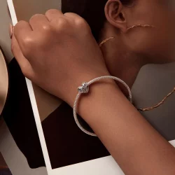 Pandora Styl Amulet Serca na Święto Dziękczynienia - BSC923