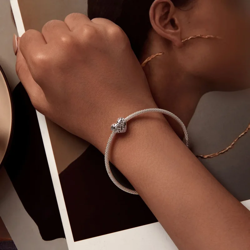 (zdjęcie do) Pandora Styl Amulet Serca na Święto Dziękczynienia - BSC923 - Wyświetl 6