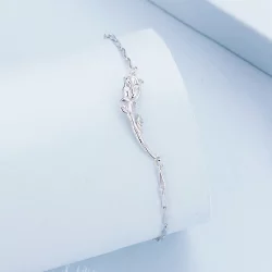 Pandora Styl Bransoletka z Różowym Łańcuchem - BSB146