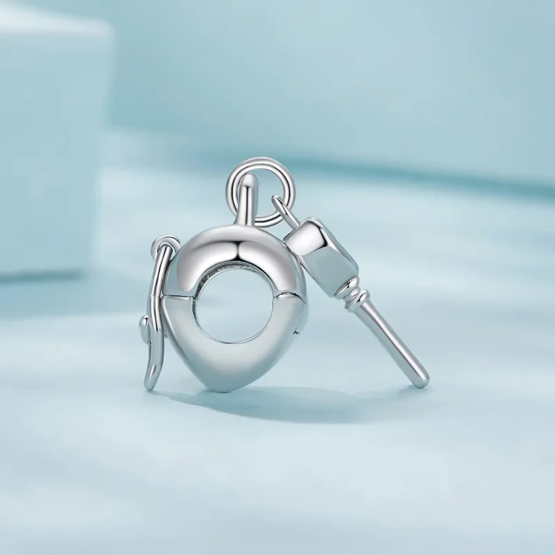 (zdjęcie do) Pandora Styl Charms Serca z Zamkiem i Kluczem - SCC2580 - Wyświetl 3