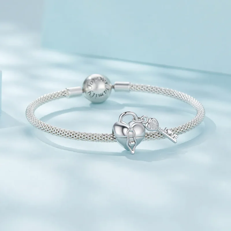 (zdjęcie do) Pandora Styl Charms Serca z Zamkiem i Kluczem - SCC2580 - Wyświetl 5