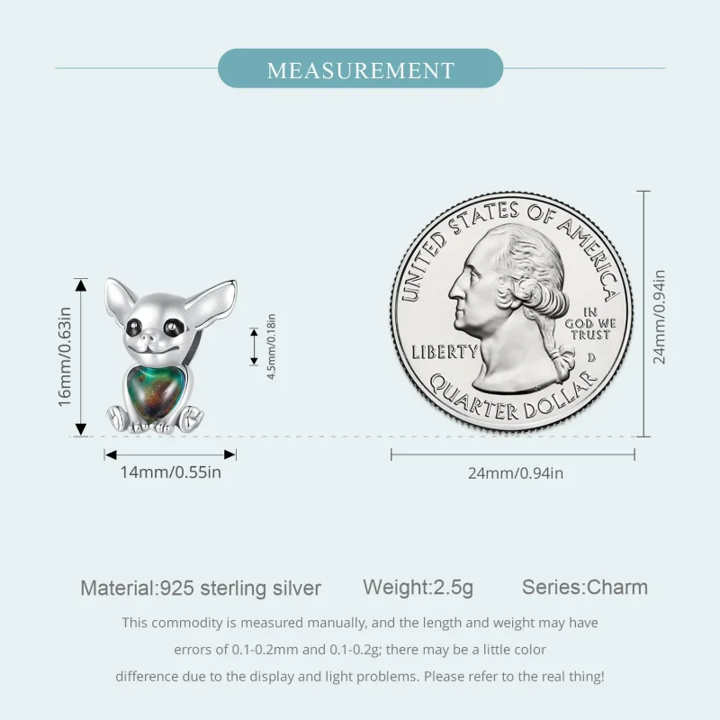 (zdjęcie do) Pandora Styl Chihuahua Charm - SCC2601 - Wyświetl 5