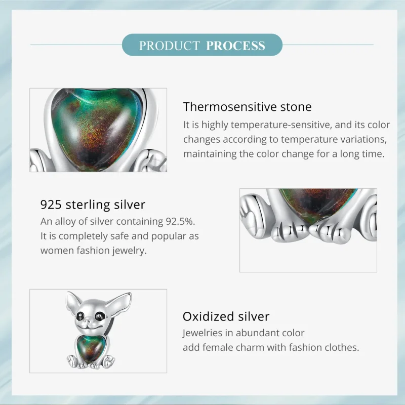 (zdjęcie do) Pandora Styl Chihuahua Charm - SCC2601 - Wyświetl 6