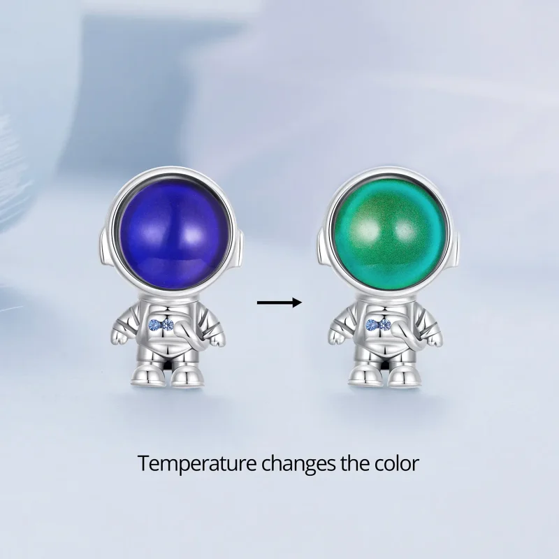 (zdjęcie do) Pandora Styl Ciepłoczuły Charm Astronauty - BSC578-CF - Wyświetl 2