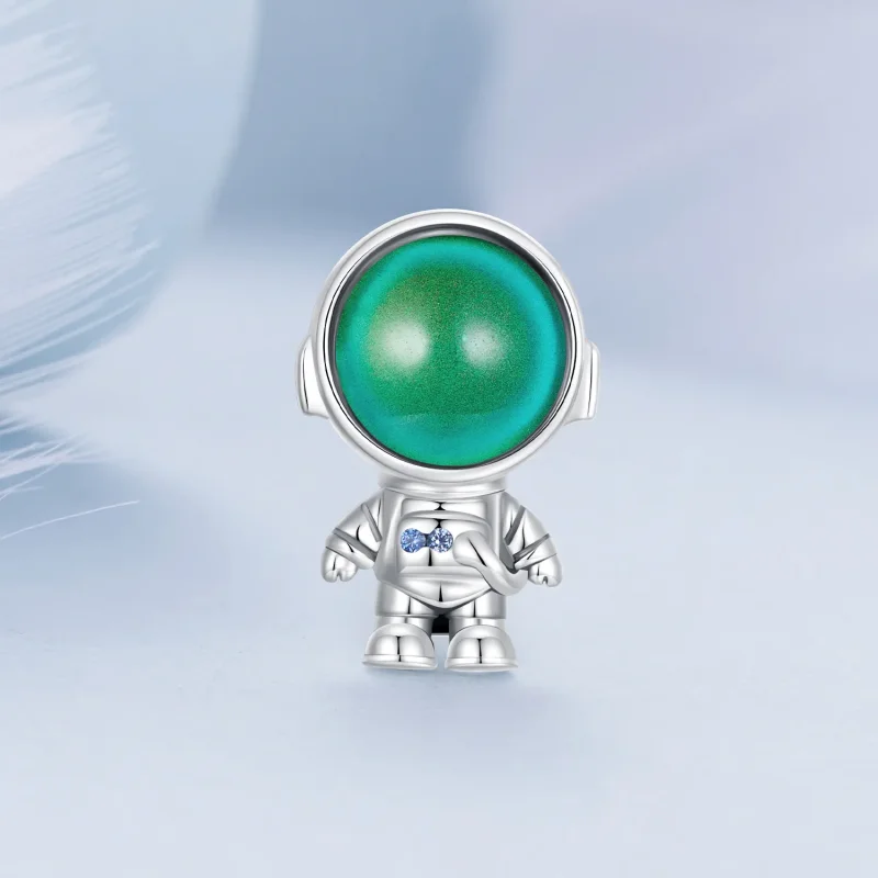 (zdjęcie do) Pandora Styl Ciepłoczuły Charm Astronauty - BSC578-CF - Wyświetl 3