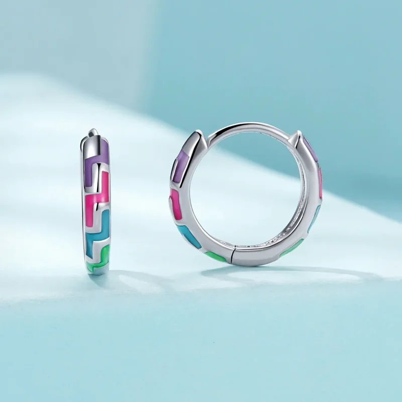 (zdjęcie do) Pandora Styl Cyber Luminous Kolczyki - SCE1645 - Wyświetl 2