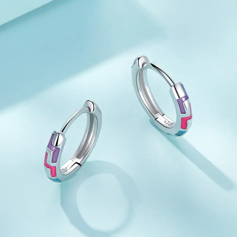 (zdjęcie do) Pandora Styl Cyber Luminous Kolczyki - SCE1645 - Wyświetl 3