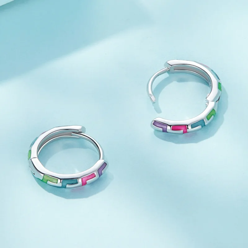 (zdjęcie do) Pandora Styl Cyber Luminous Kolczyki - SCE1645 - Wyświetl 4