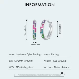 Pandora Styl Cyber Luminous Kolczyki - SCE1645