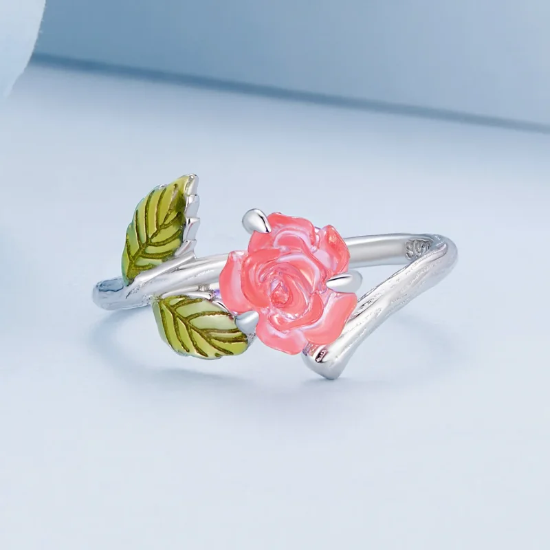 (zdjęcie do) Pandora Styl Cyrkonii Różowy Otwarty Pierścień - BSR472-PKE - Wyświetl 5