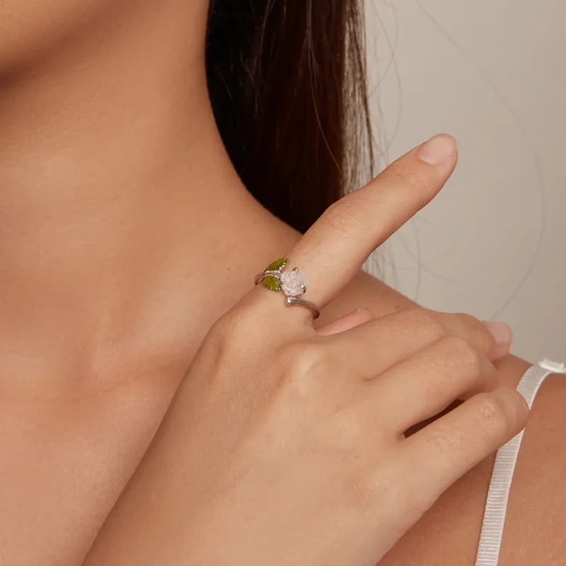 (zdjęcie do) Pandora Styl Cyrkonii Różowy Otwarty Pierścień - BSR472-PKE - Wyświetl 7