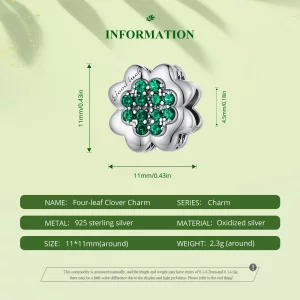 Pandora Styl Czterolistna Koniczyna Charm - SCC2604