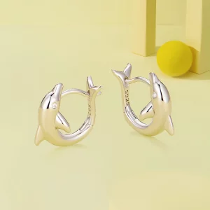 Pandora Styl Delfin Kolczyki Wisiorki - BSE881