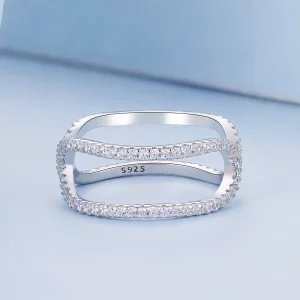 Pandora Styl Dwuwarstwowy Pierścionek - BSR386